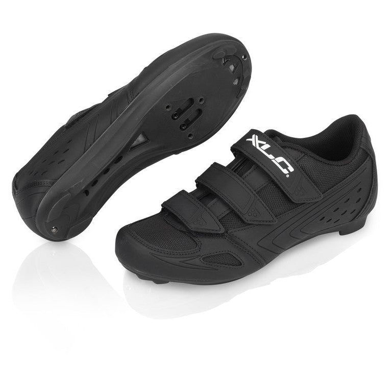 XLC CB-R04 Black Lightweight Road Cycling Shoe with Velcro